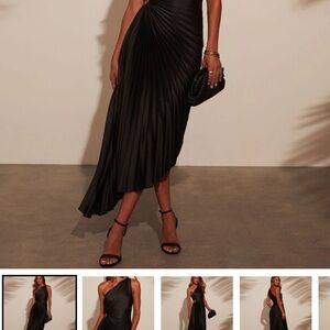 Vici Elegant Black Asymmetrical Dress